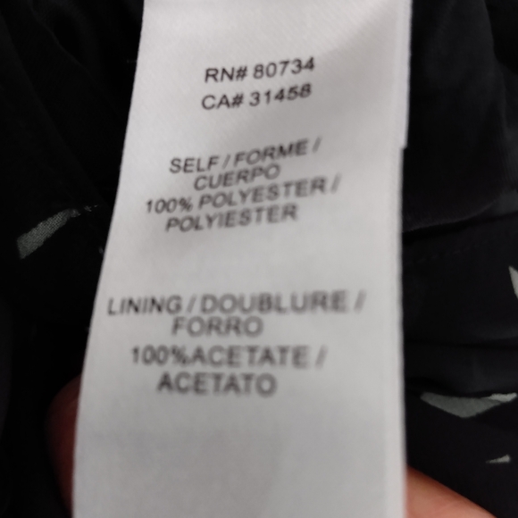 BCBGeneration Bl/Wht Chiffon Dress 12 - Picture 11 of 12